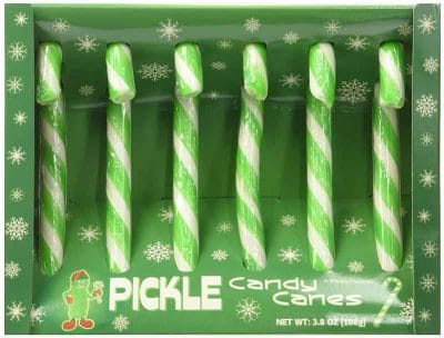 Fancy Pickle flavored Candy Canes