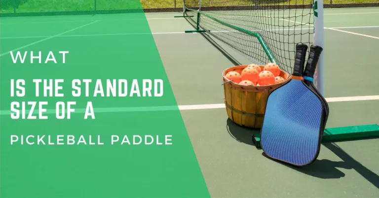 what is the standard size of a pickleball paddle